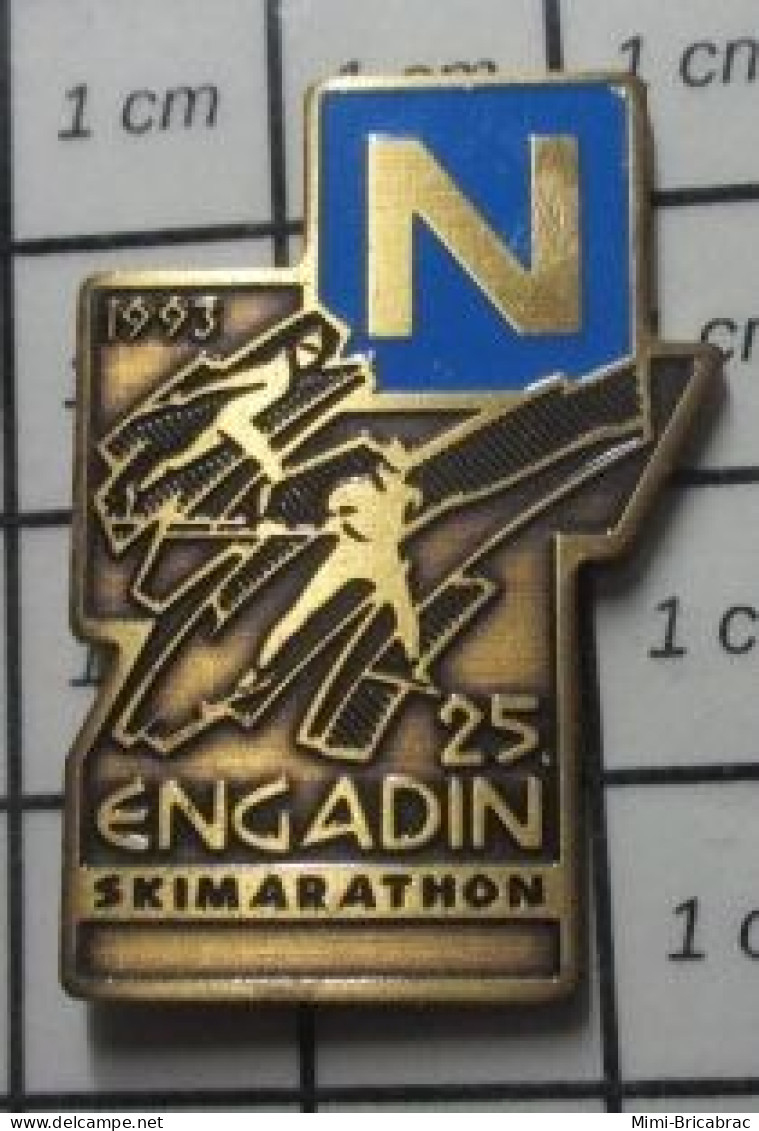 713B Pin's Pins / Beau Et Rare : SPORTS / ENGADIN 25 SKIMARATHON - Wintersport