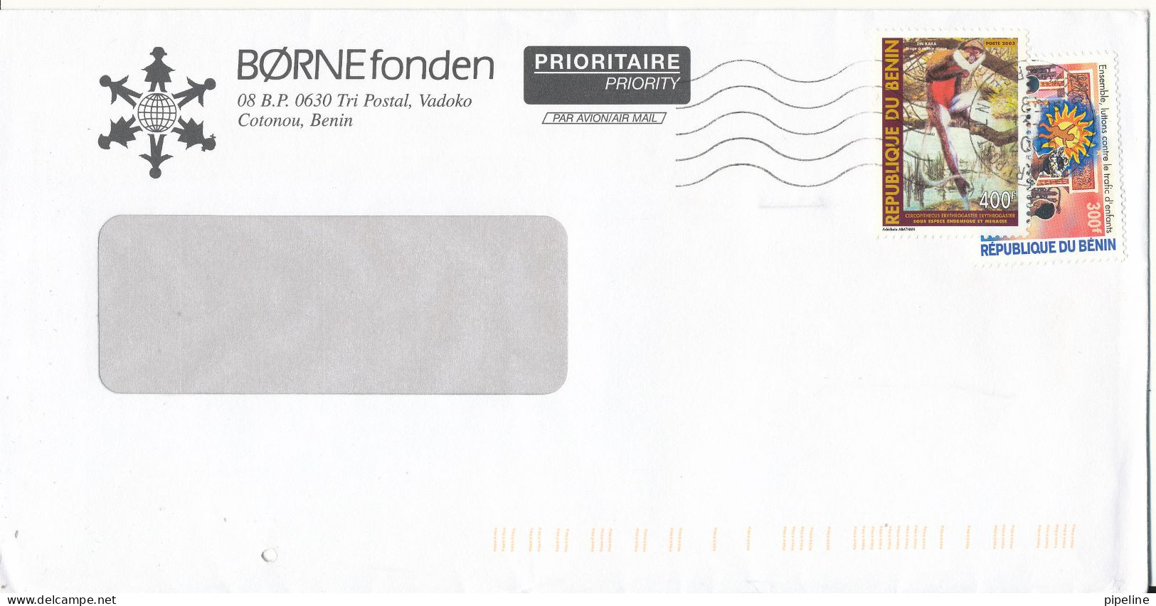 Benin Cover Bornefonden Sent To Denmark 3-5-2006 Topic Stamps - Benin - Dahomey (1960-...)