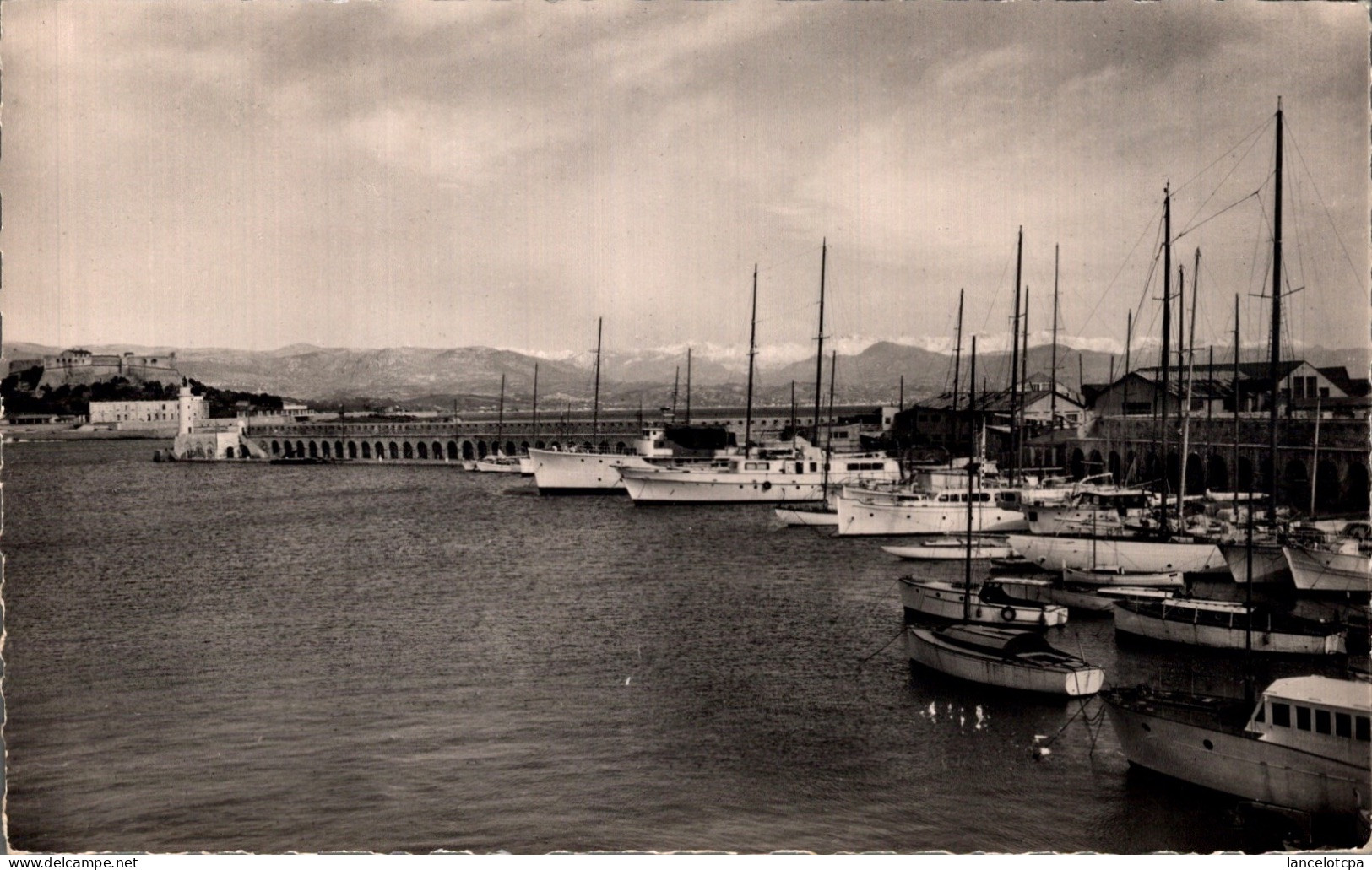 06 - ANTIBES / LE PORT ET VUE SUR LES ALPES ET LE FORT CARRE - Antibes - Old Town