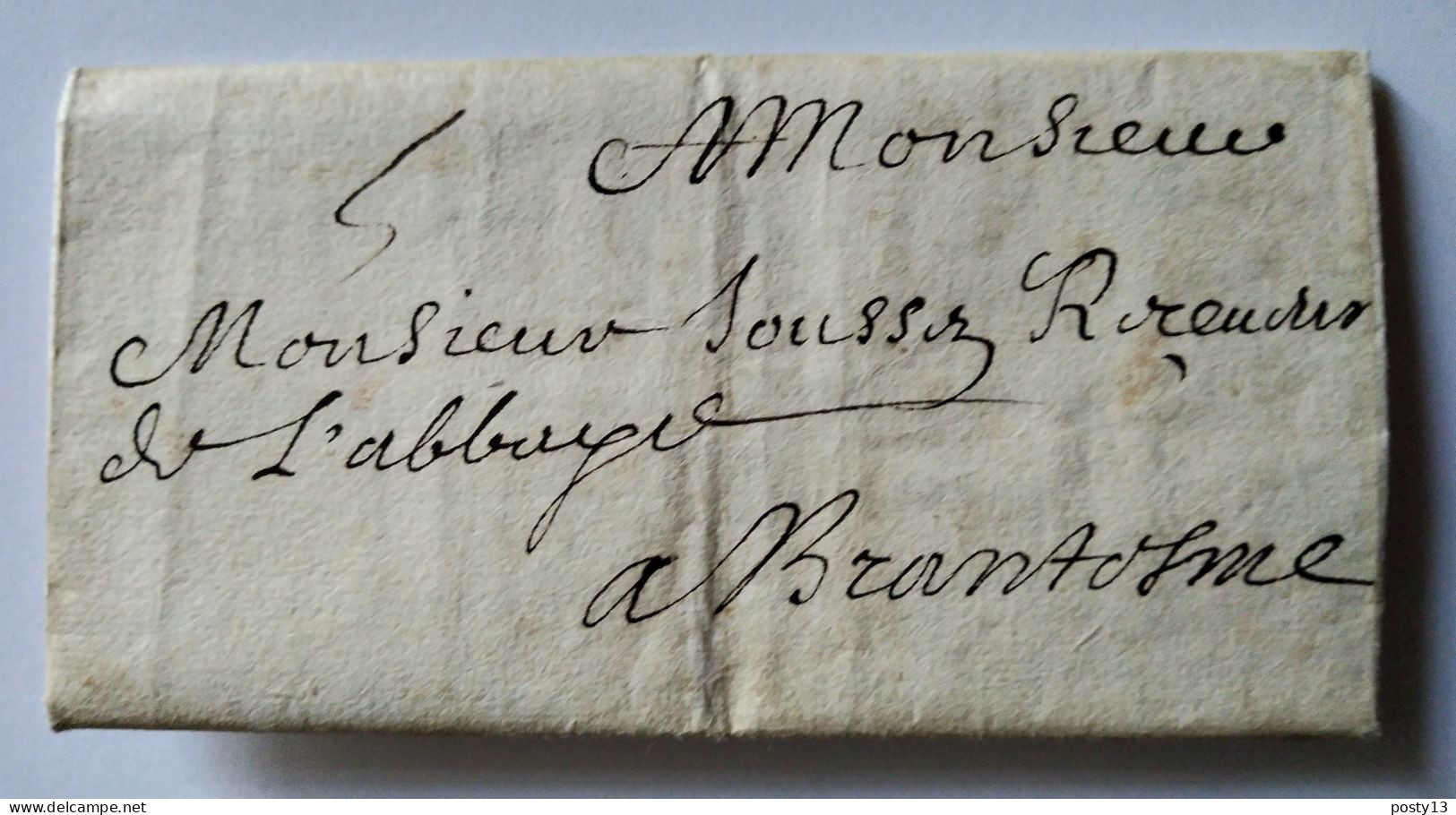 1684 Lettre De Paris à L'Abbaye De Brantôme (24) - Où Il Est Question D' Attentat ....( Cf Annonce) BE - ....-1700: Voorlopers