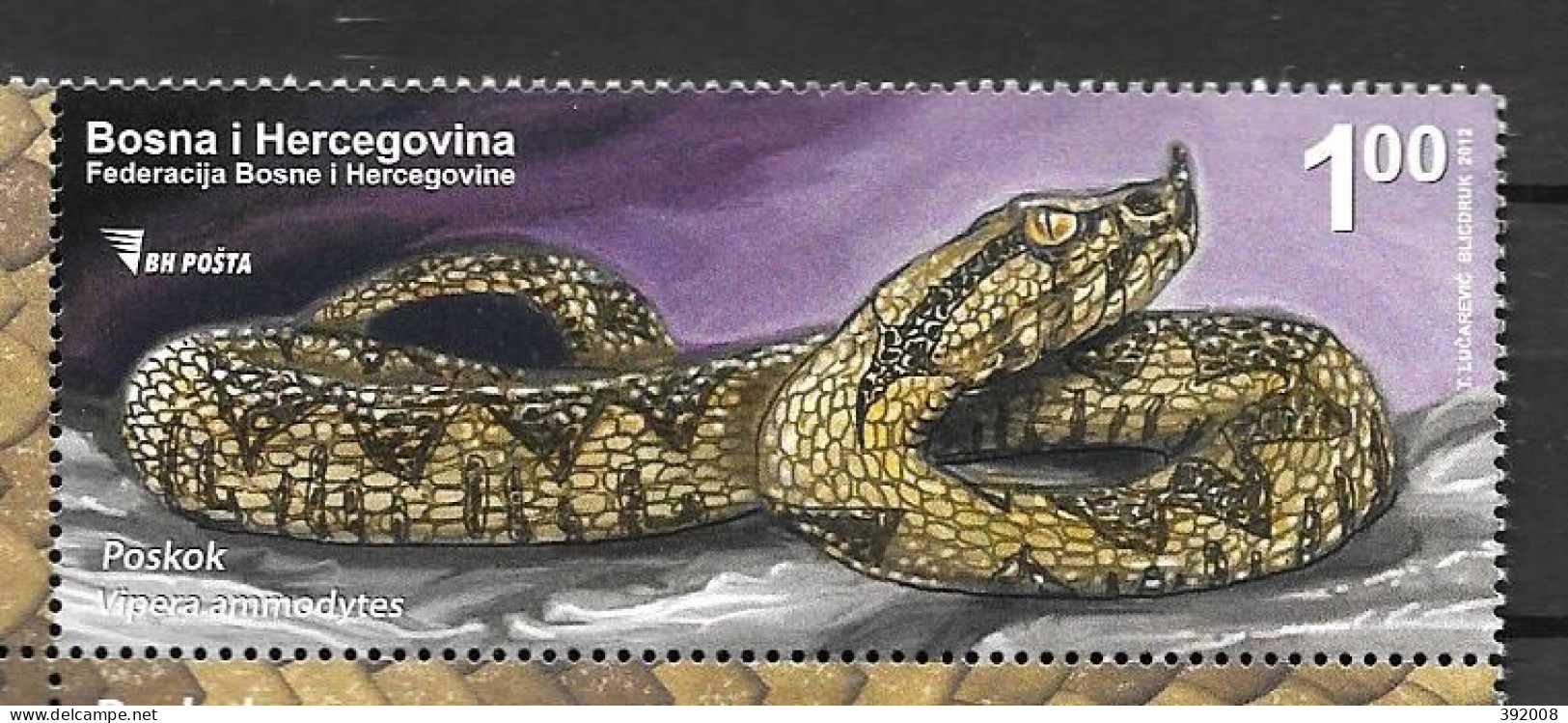 29 - BOSNIE - 673**MNH - Snakes