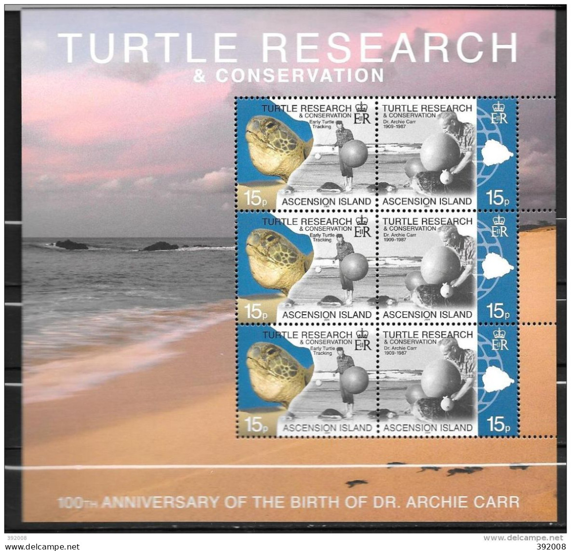 23 - ASCENSION - 984 à 985**MNH - Turtles