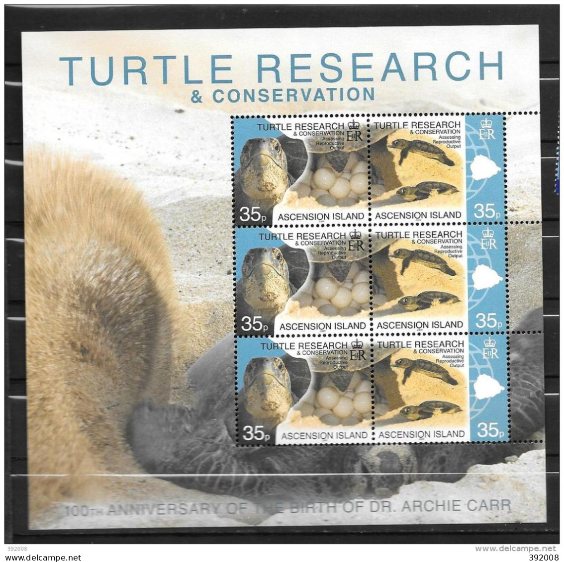 24 - ASCENSION - 986 à 987**MNH - Tortues