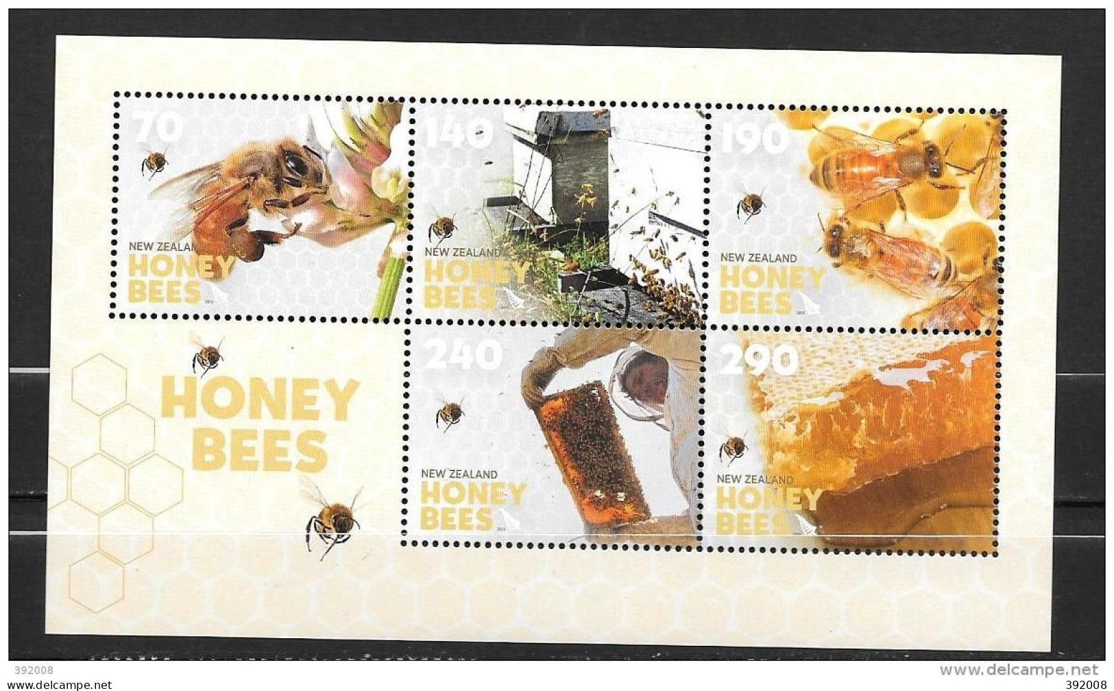 02 - NOUVELLE-ZELANDE - BF 289 **MNH - Honeybees