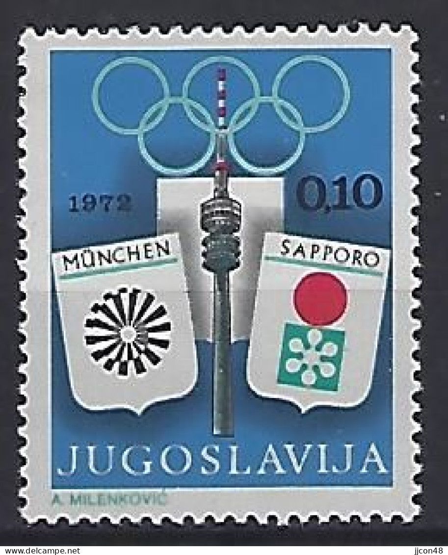 Jugoslavia 1972  Zwangszuschlagsmarken (**) MNH  Mi.43 - Beneficenza