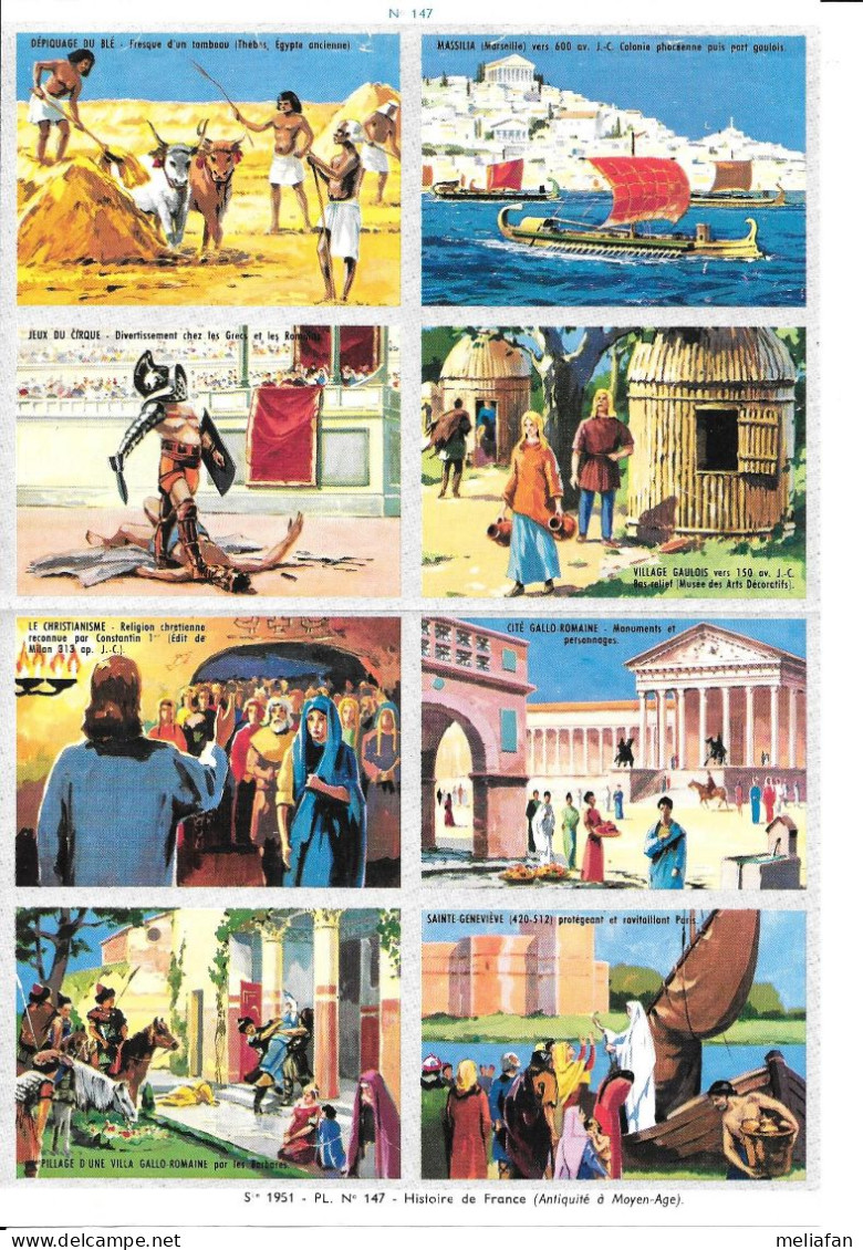 GF2373 - PLANCHE IMAGES BISCOTTES SAINT LUC - HISTOIRE DU MONDE - Otros & Sin Clasificación