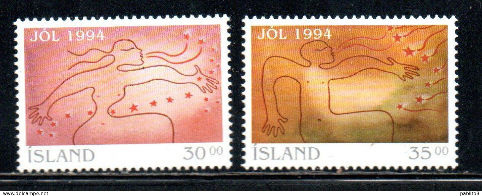 ISLANDA ICELAND ISLANDE 1994 CHRISTMAS NATALE NOEL WEIHNACHTEN NAVIDAD JOL COMPLETE SET SERIE COMPLETA MNH - Neufs