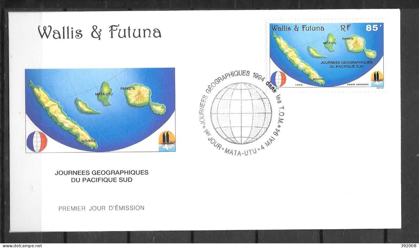 1994 - PA 181 - Journées Géographique Du Pacifique Sud - 17 - FDC