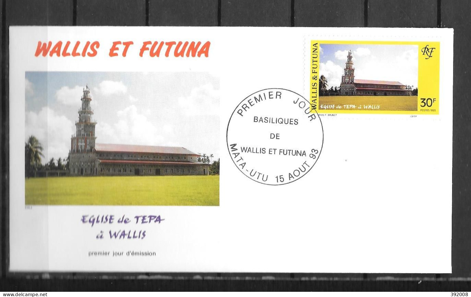 1993 - 455 - Eglise - 16 - FDC