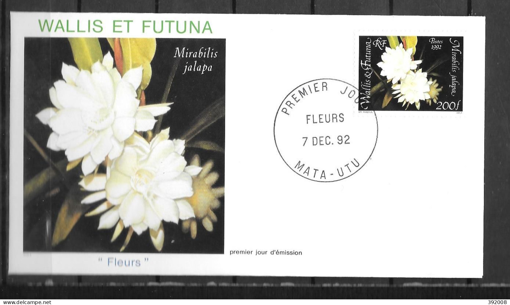 1992 - 443 - Fleurs - 16 - FDC