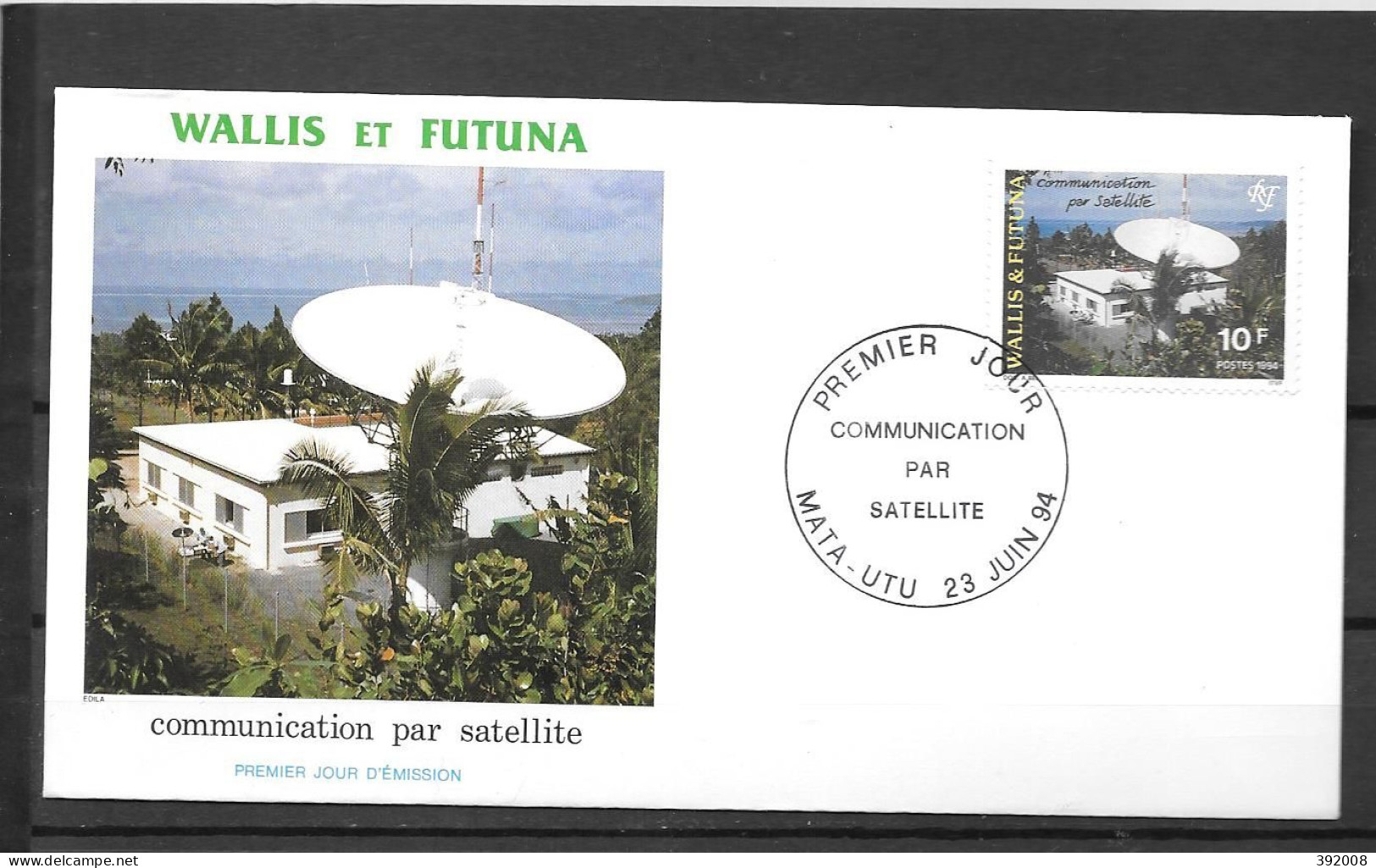 1994 - 464 - Communication Par Satellite - 17 - FDC