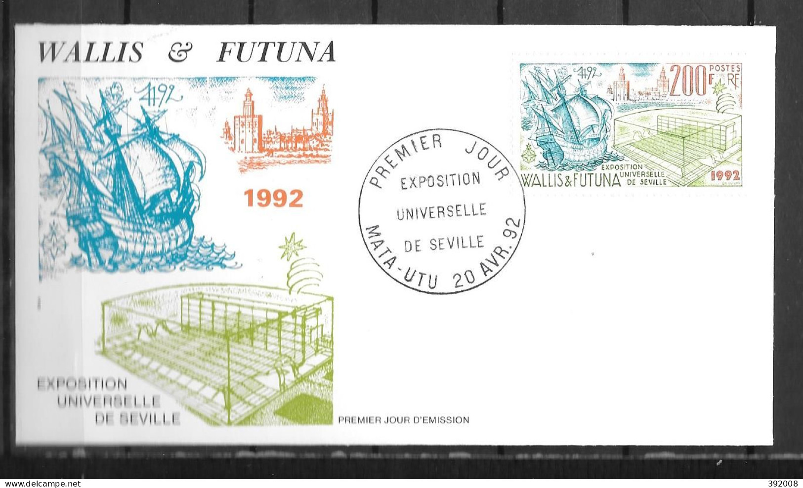 1992 - 429 - Expo Séville - 15 - FDC