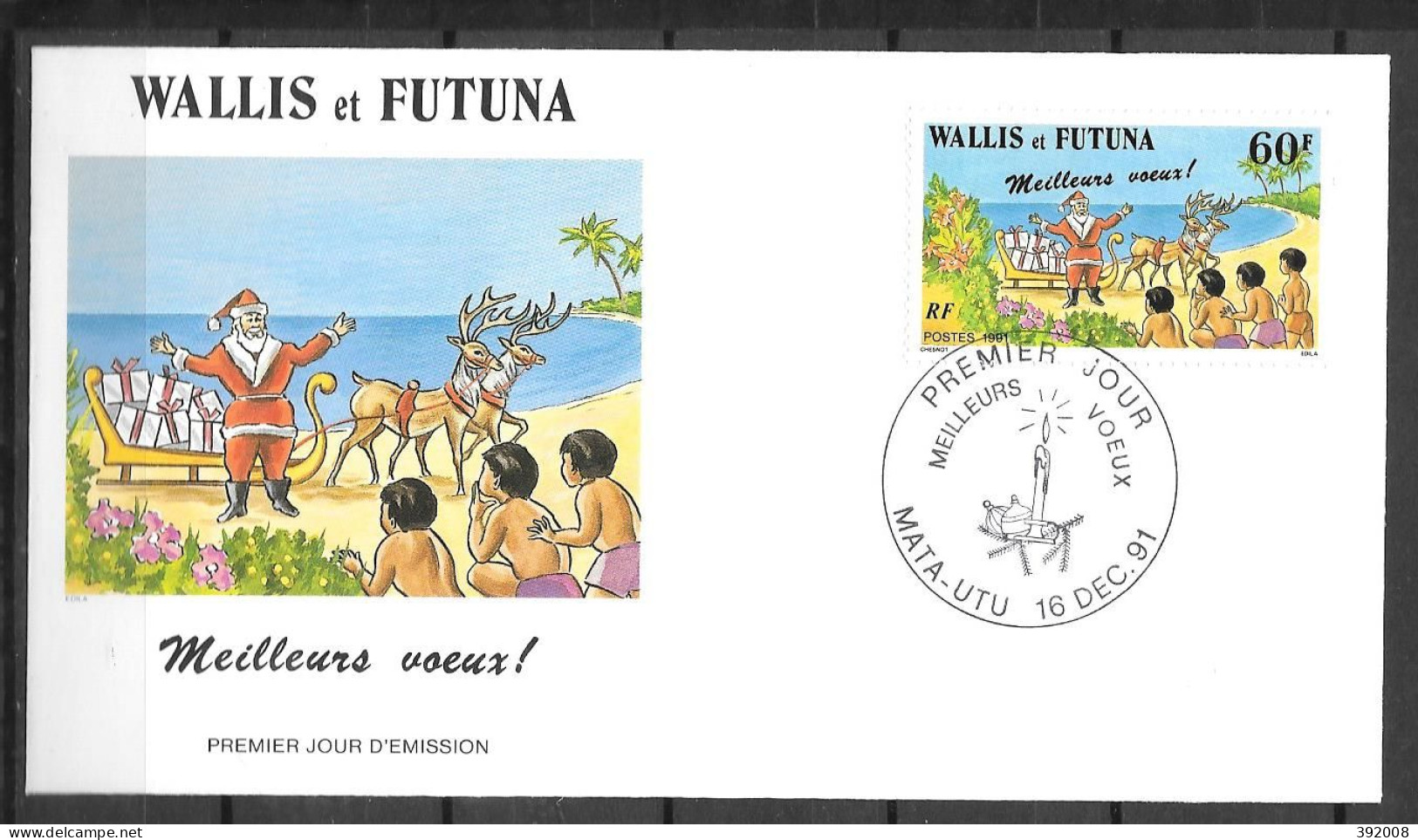 1991 - 423 - Meilleurs Voeux - 14 - FDC