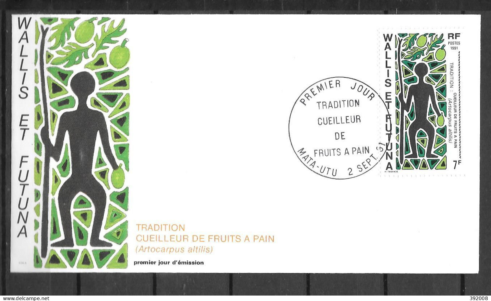 1991 - 416 - Cueilleur De Fruit - 14 - FDC