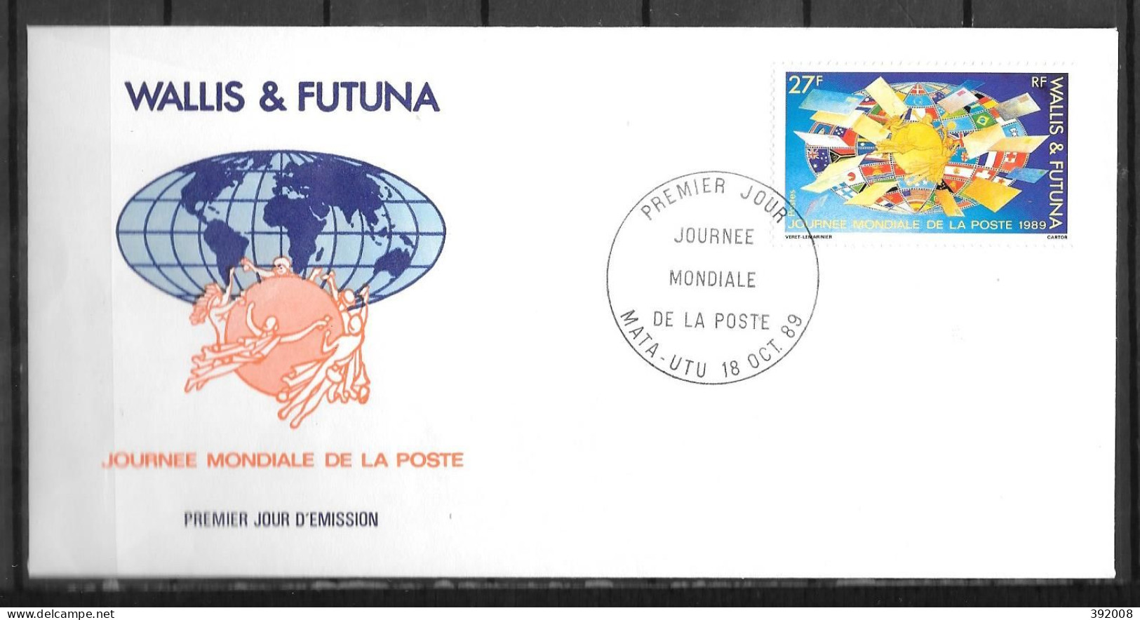 1989 - 391 - Journée De La Poste - 12 - FDC