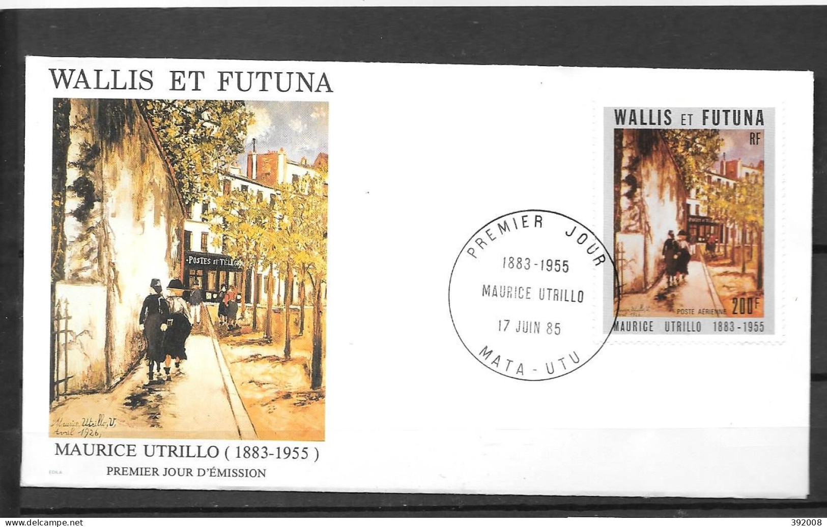 1985 - PA 144 - Maurice Utrillo - 12 - FDC