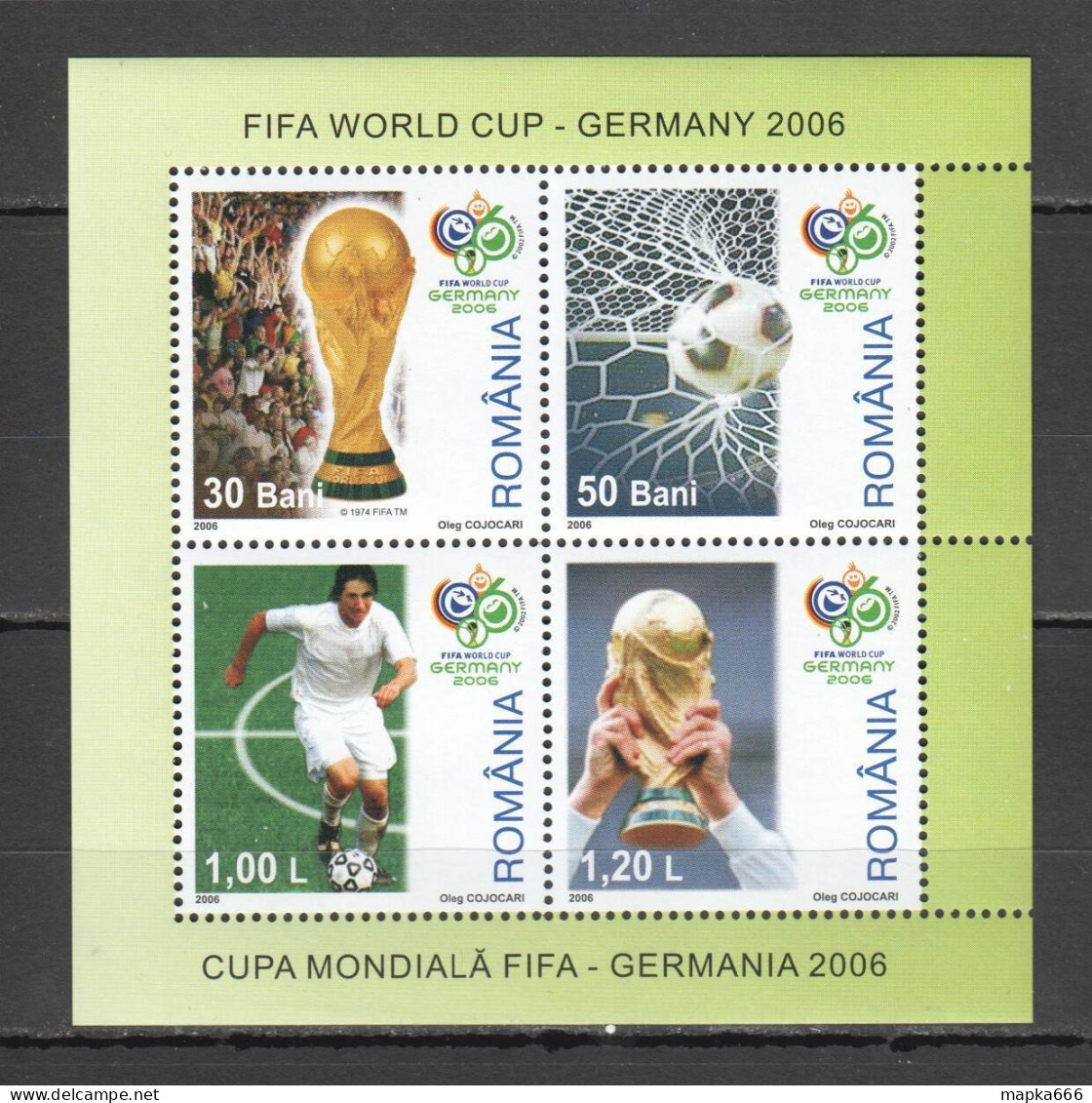 B0915 2006 Romania Sport Football Fifa World Cup Germany 2006 1Kb Mnh - Other & Unclassified