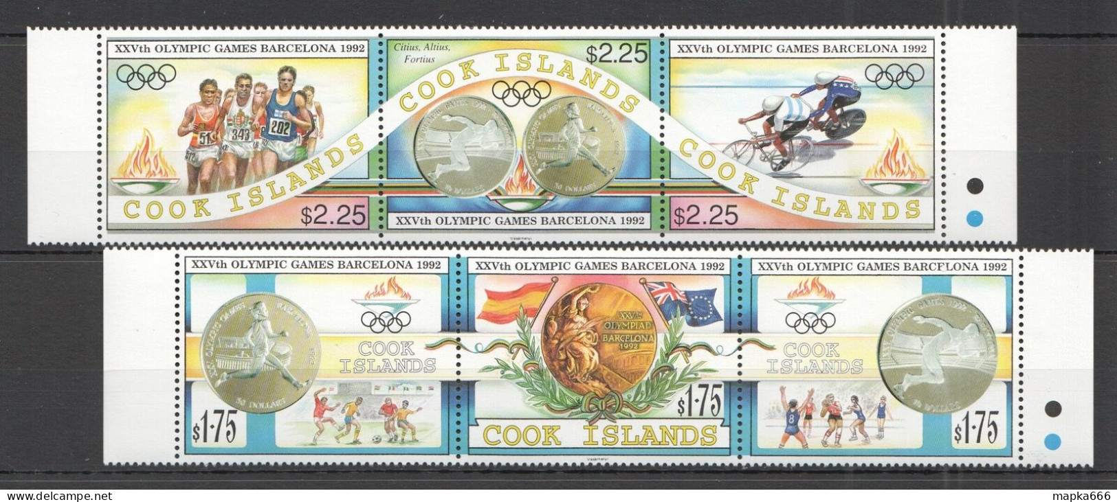 B0936 1992 Cook Islands Sport Olympic Games Barcelona Set Mnh - Other & Unclassified