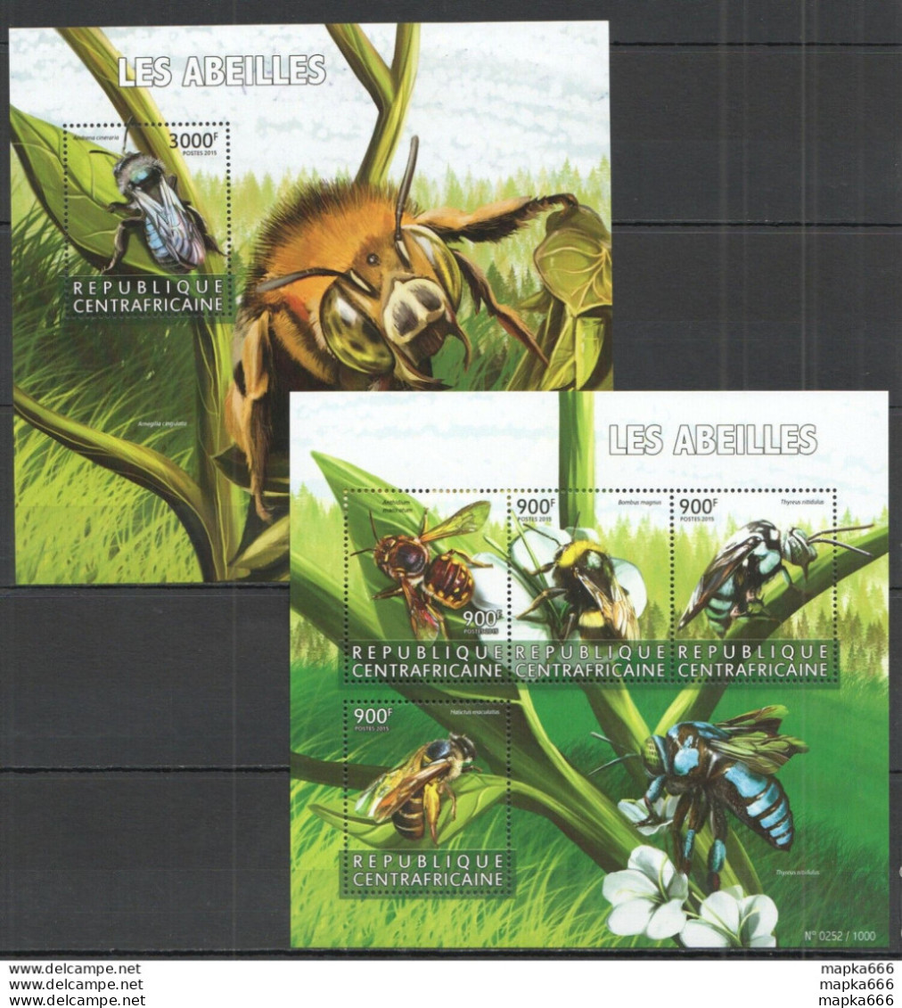 Ca224 2015 Central Africa Insectes Bees Les Abeilles Kb+Bl Mnh - Abeilles