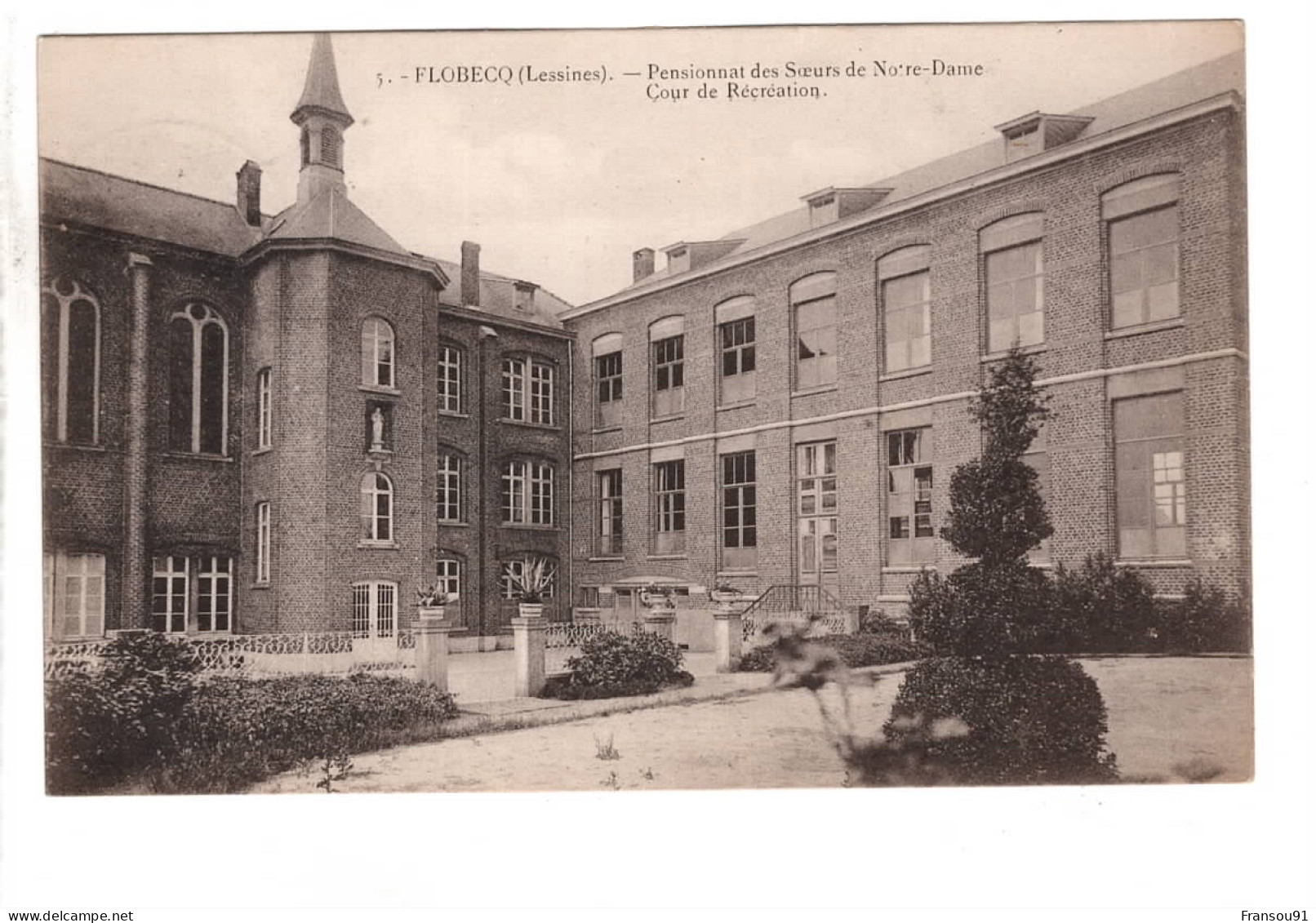 Flobecq Pensionnat Des Soeurs De Notre Dame Cour De Récréation - Vloesberg