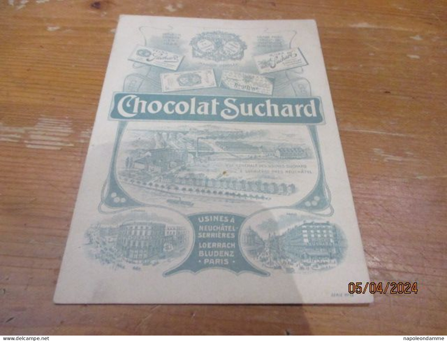 Suchard  Menu, 13 Cm X 18 Cm, Nr 3 - Suchard