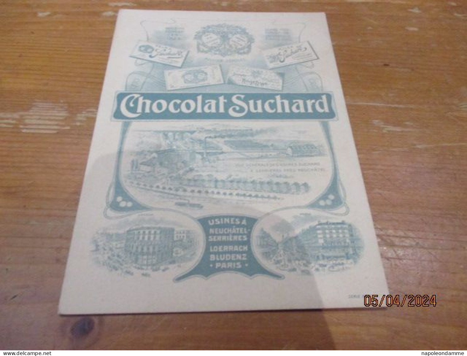 Suchard  Menu, 13 Cm X 18 Cm, Nr 5 - Suchard