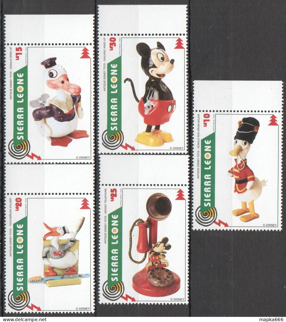 Oz0352 Sierra Leone Cartoons Antique Disney Toys Mickey Mouse Mnh - Disney