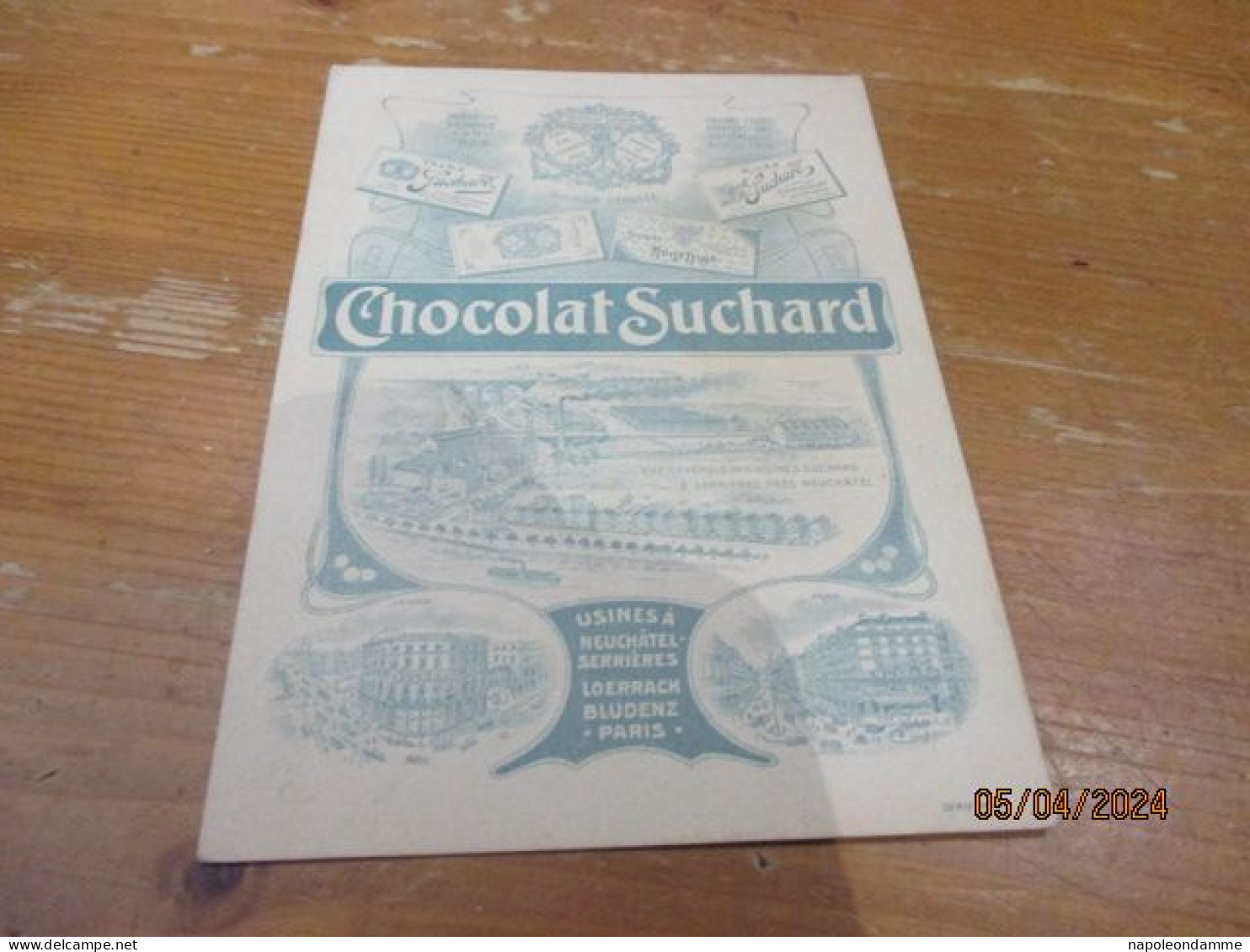 Suchard  Menu, 13 Cm X 18 Cm, Nr 2 - Suchard