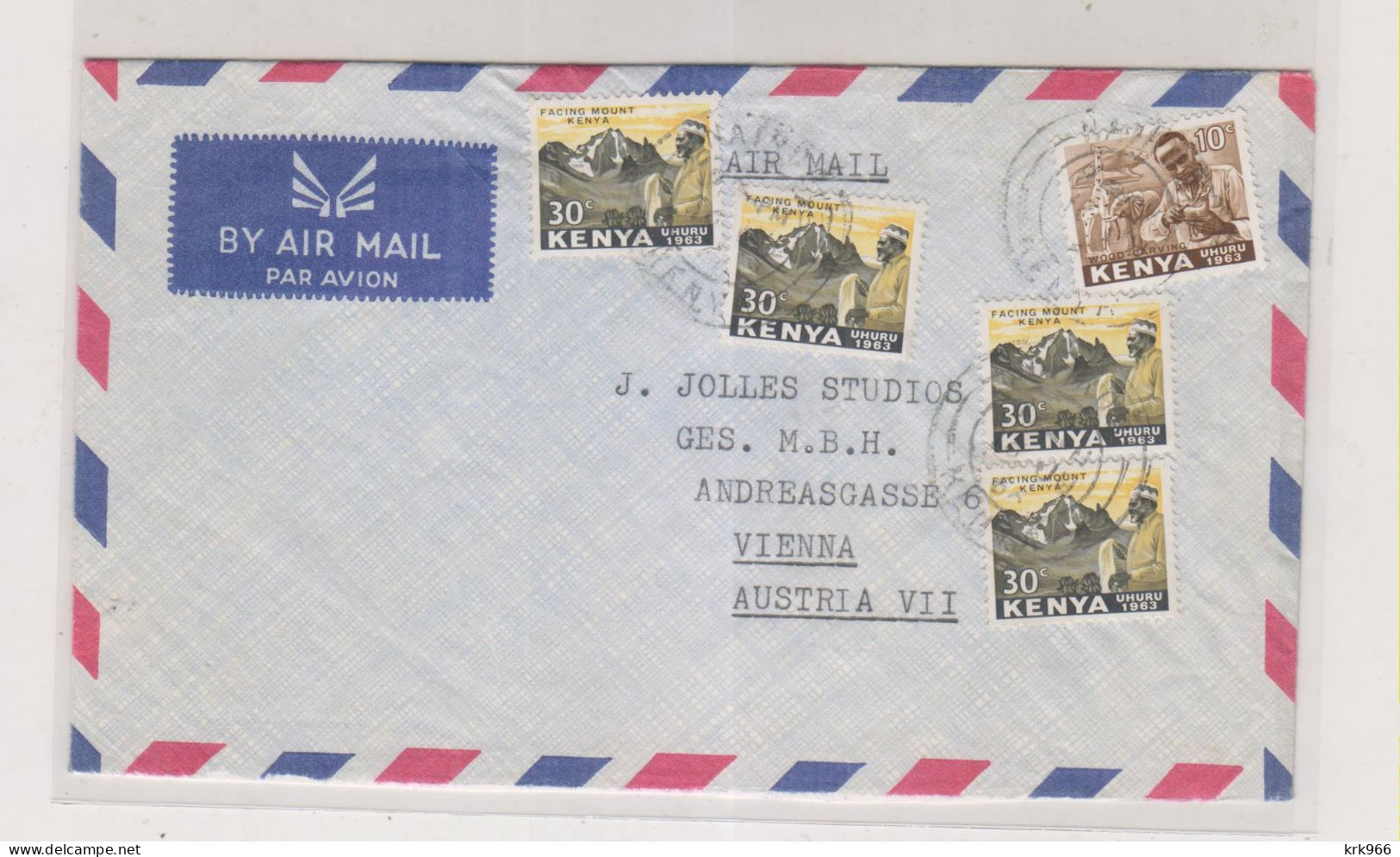 KENYA  1966 NAIROBI  Airmail Cover To Austria - Kenya (1963-...)