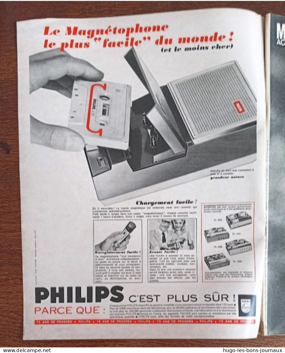 Paris Match N°871_ 18 Décembre 1965_Spécial Noël _La France Devant Le Vote Historique ;Pompidou,Mitterand,Lecanuet - People