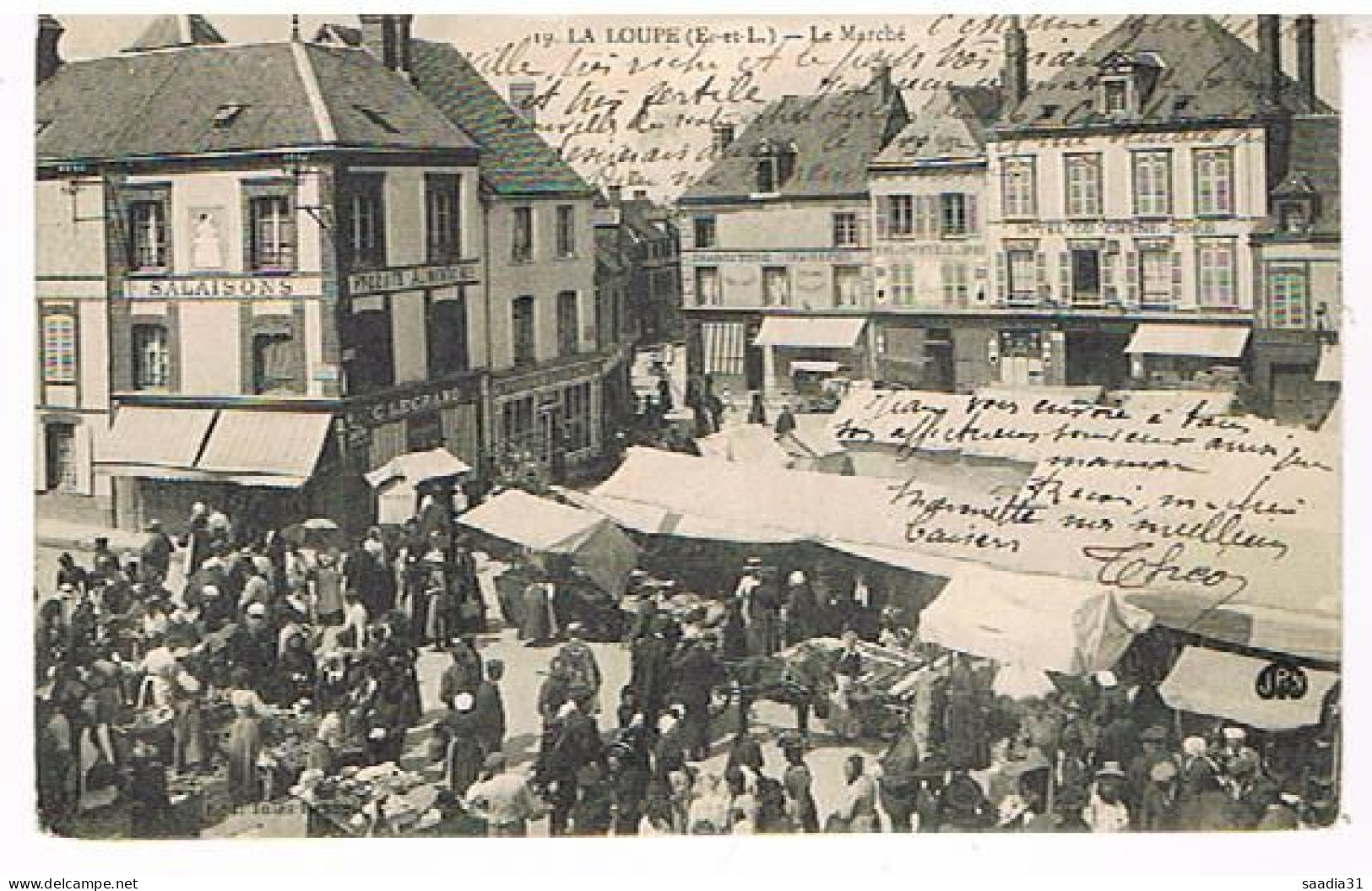 28  LA  LOUPE LE MARCHE  1915  ANIMEE - La Loupe