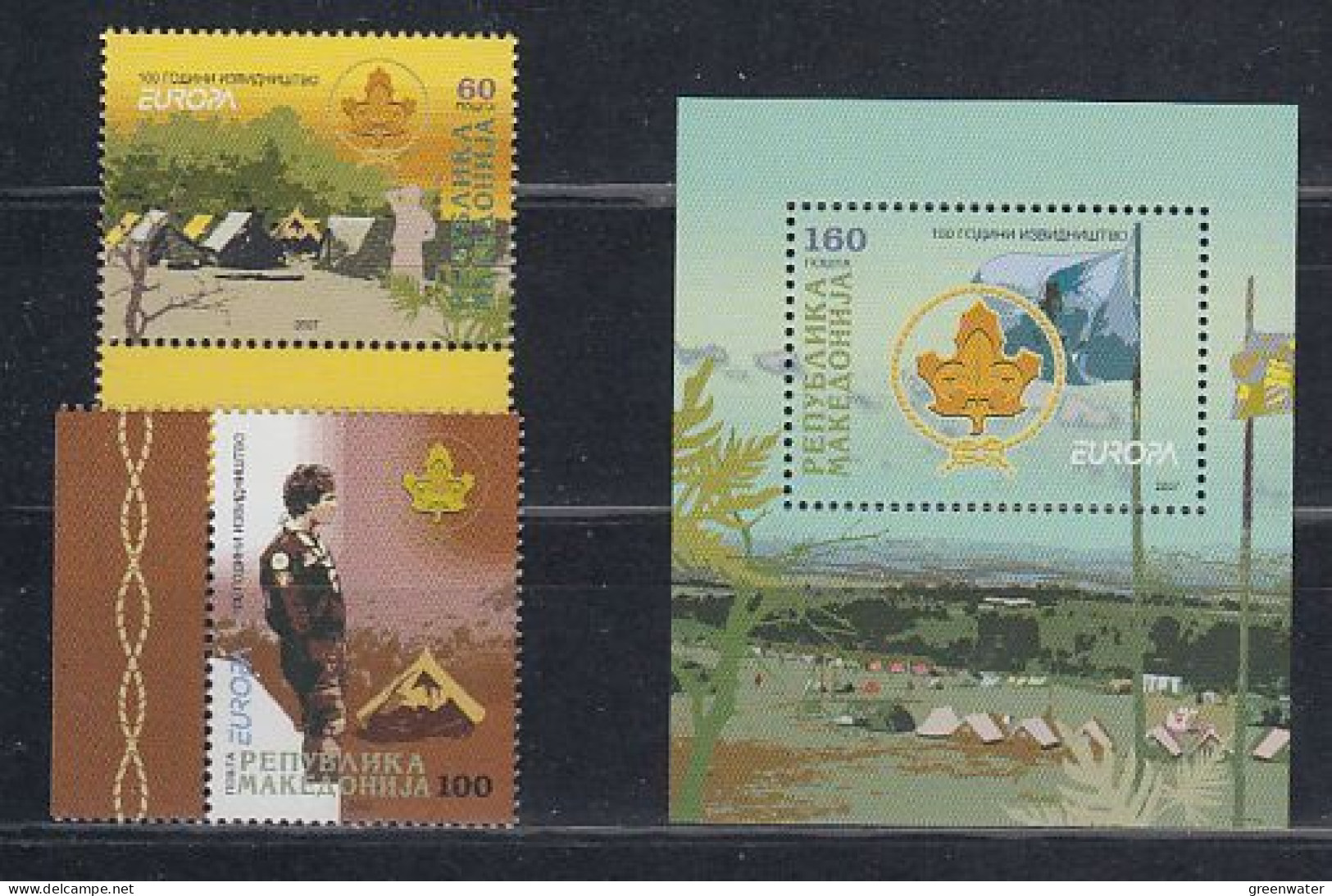 Europa Cept 2007 Macedonia (scouting) 2v + Ml/s ** Mnh (59306) - 2007