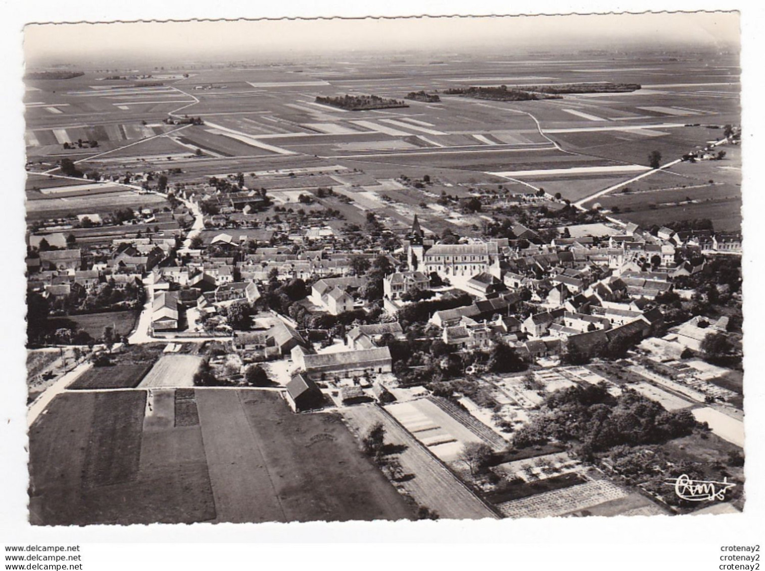 45 ASCHERES LE MARCHE Vers Neuville Aux Bois Artenay N°28 7 Vue Panoramique VOIR DOS - Artenay