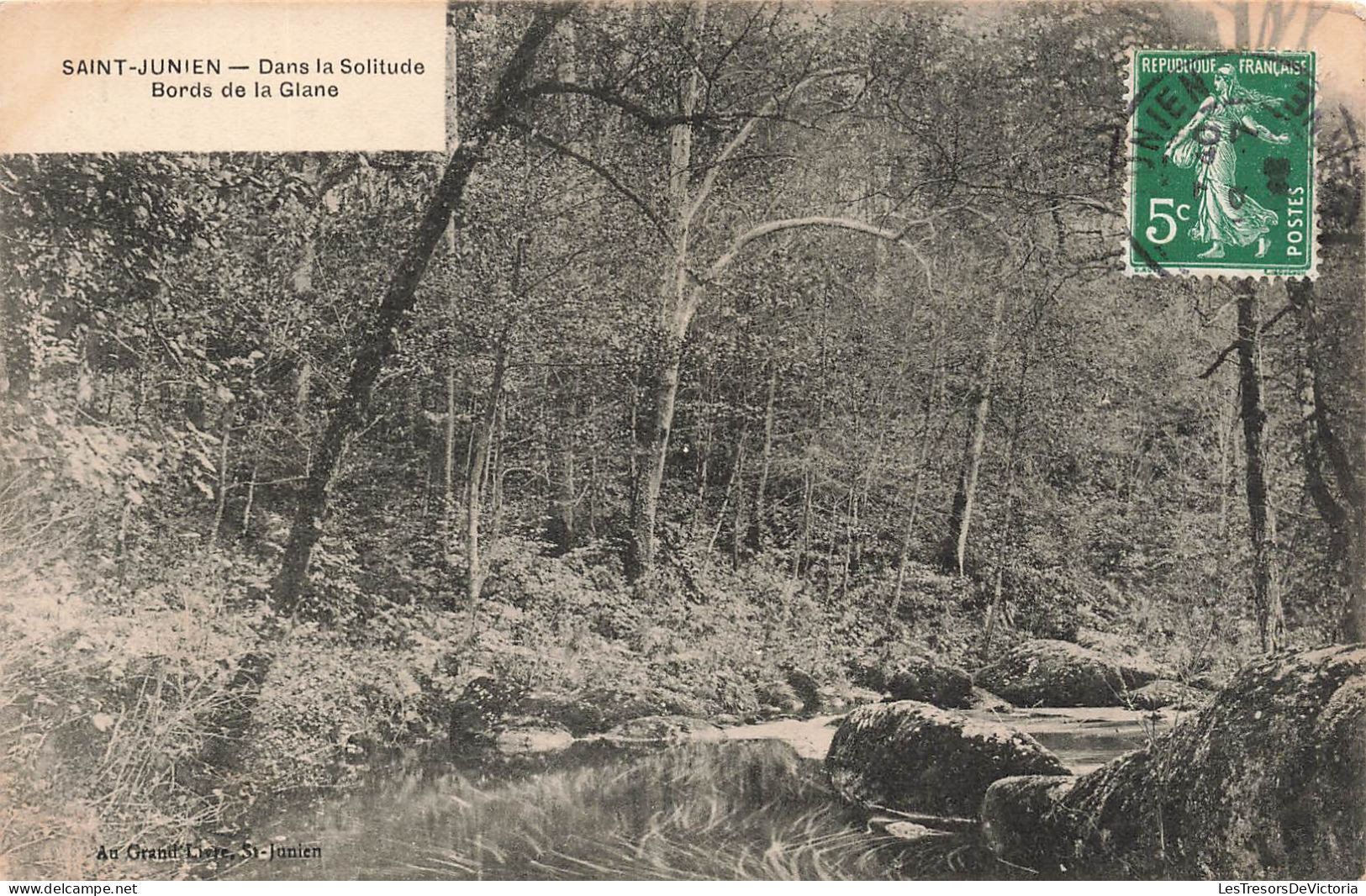 FRANCE - Saint Junien - Dans La Solitude Bords De La Glane - Vue De La Forêt - Carte Postale Ancienne - Saint Junien