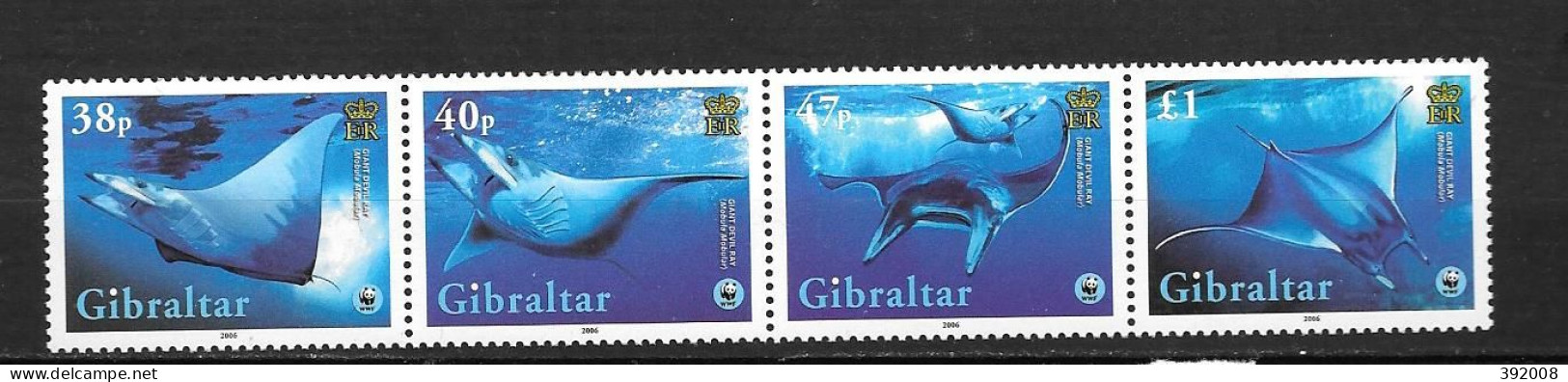 GIBRALTAR - 2006 - 1152 à 1155 **MNH - Baleines