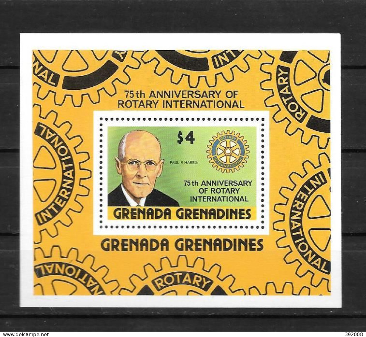 GRENADINES - BF 48 **MNH - 75 Ans Rotary - Rotary, Club Leones