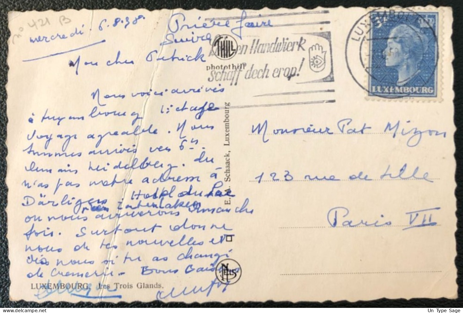 Luxembourg, Divers Sur CPA 1958 - (A185) - Cartas & Documentos