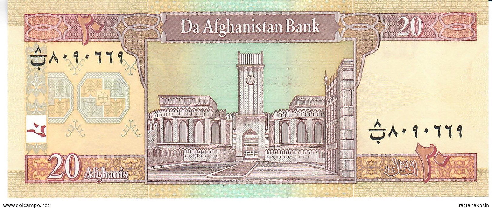 AFGHANISTAN P68b 20 AFGHANIS SH1391 2012 Signature 20   UNC. - Afghanistán