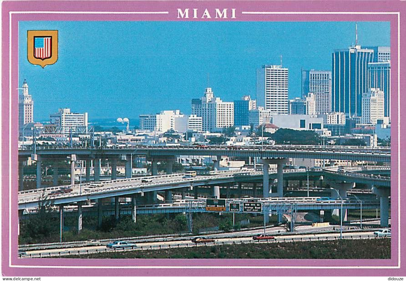 Etats Unis - Miami - The Pulsing Arteries Of Miami's Freeways Are Testimonial To The Fact That This Vacation Land Is A C - Miami