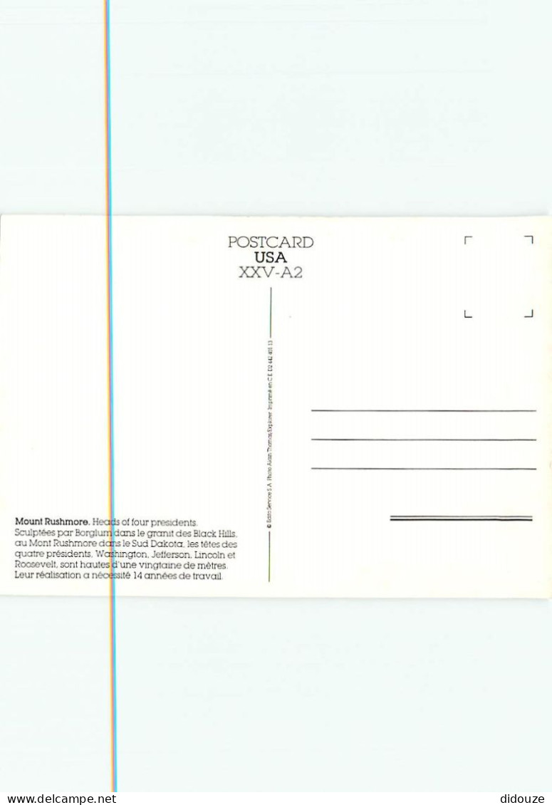 Etats Unis - Mount Rushmore - Heads Of Fours Presidents - Etat Du Dakota Du Sud - South Dakota State - CPM - Carte Neuve - Sonstige & Ohne Zuordnung