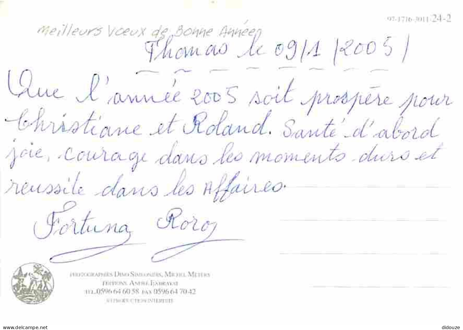 Antilles - Meilleurs Voeux De Bonne Année - Poissons - CPM - Voir Scans Recto-Verso - Altri & Non Classificati