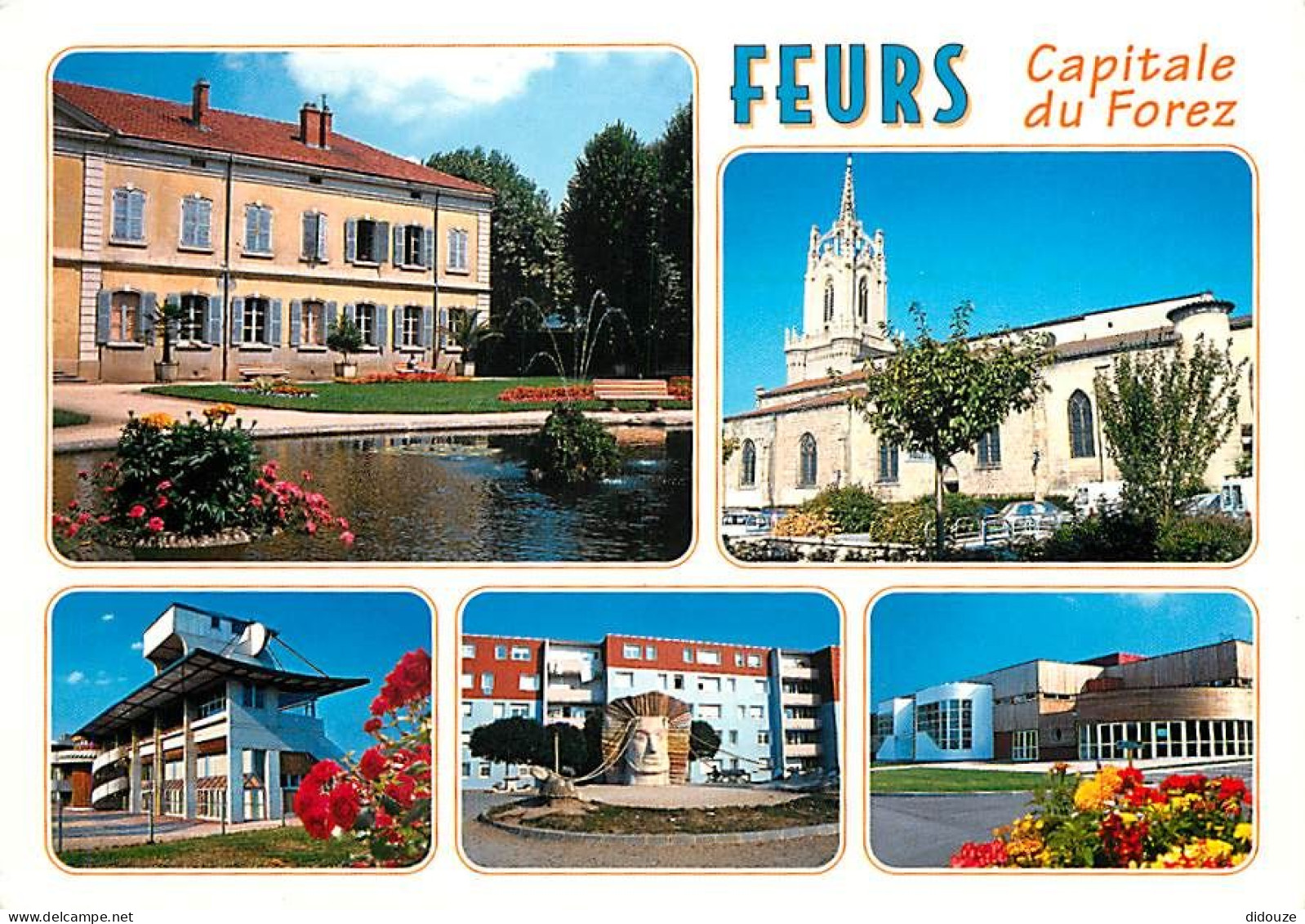 42 - Feurs - Multivues - Fleurs - Flamme Postale De Feurs - CPM - Voir Scans Recto-Verso - Feurs