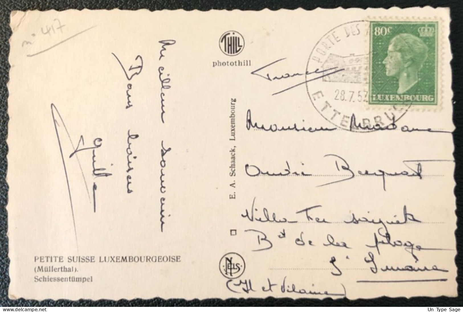 Luxembourg, Divers Sur CPA 1957 - (A193) - Covers & Documents