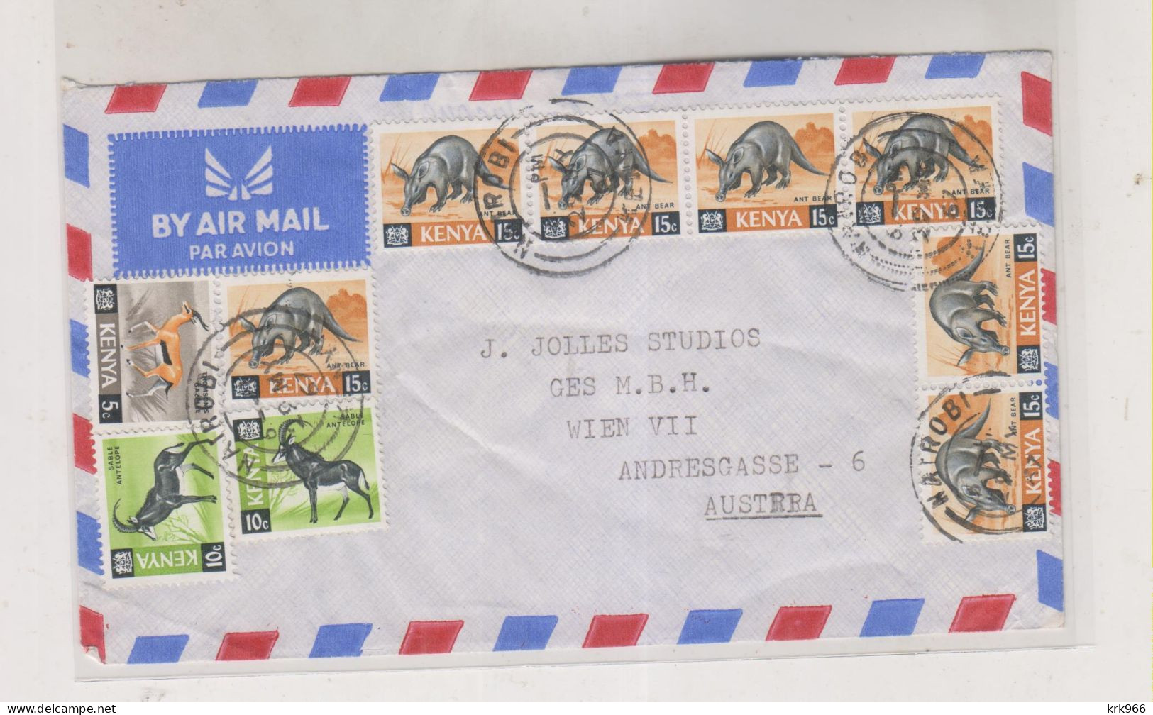 KENYA  1967 NAIROBI  Airmail Cover To Austria - Kenia (1963-...)