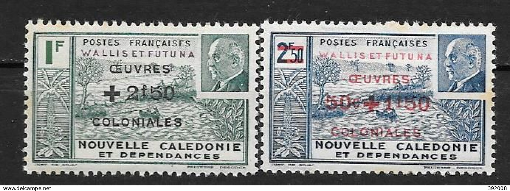 1944 - 131 à 132*MH - Pétain, Oeuvres Coloniales - Nuevos