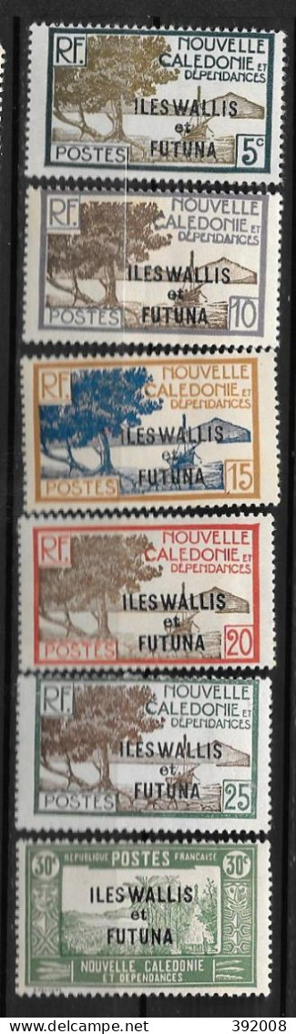 1930 - 46 à 51*MH - Timbres De N.C. De 1928 Surchargés - Unused Stamps