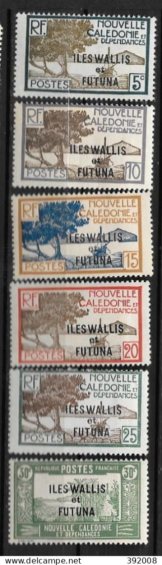 1930 - 46 à 51*MH - Timbres De N.C. De 1928 Surchargés - Ongebruikt