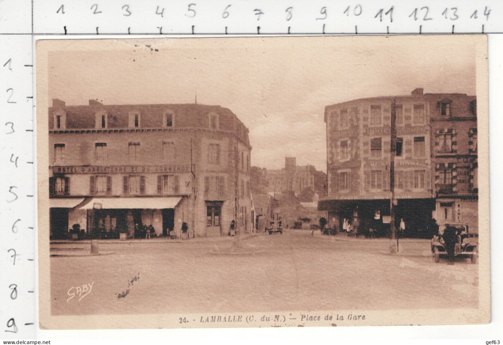 Lamballe - Place De La Gare (1939) - Lamballe