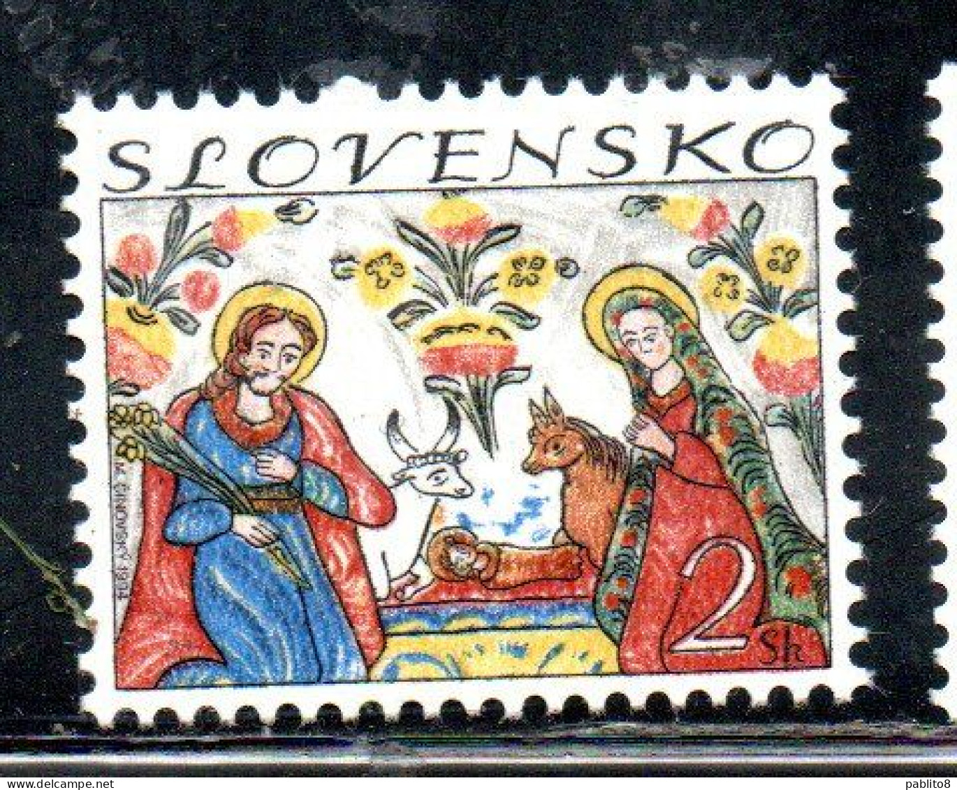 SLOVAKIA SLOVACCHIA SLOVENSKO 1994 CHRISTMAS NATALE NOEL WEIHNACHTEN NAVIDAD 2s MNH - Nuevos