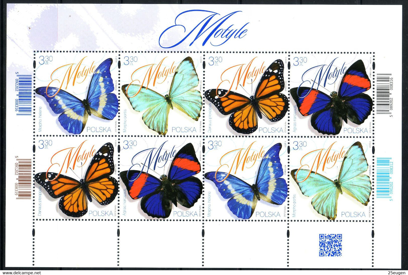 POLAND 2020 Michel No 5239-42 Klbg  MNH - Nuevos